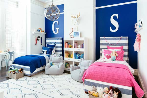 boy and girl room