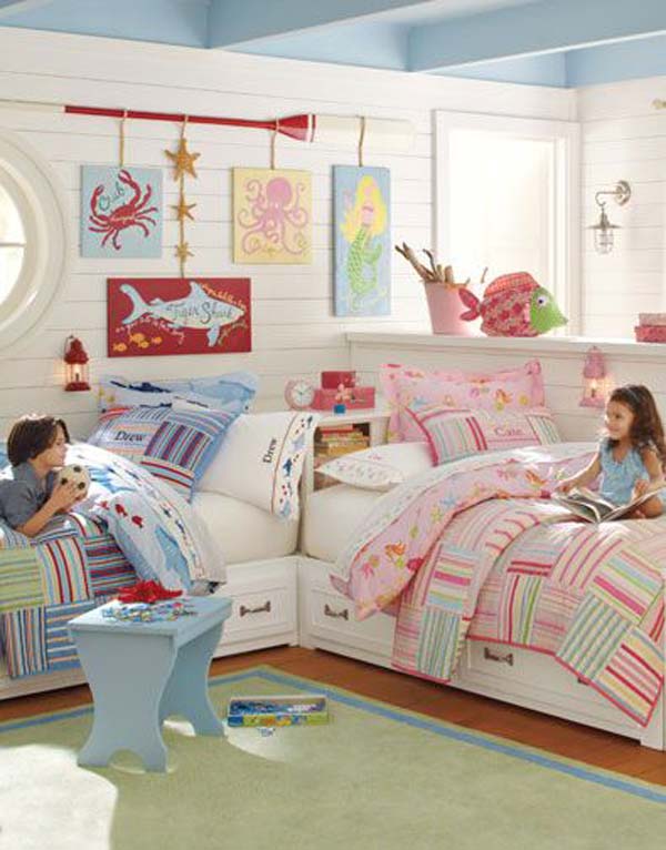 Pottery Barn Kids - Wondering how to create a shared kids room