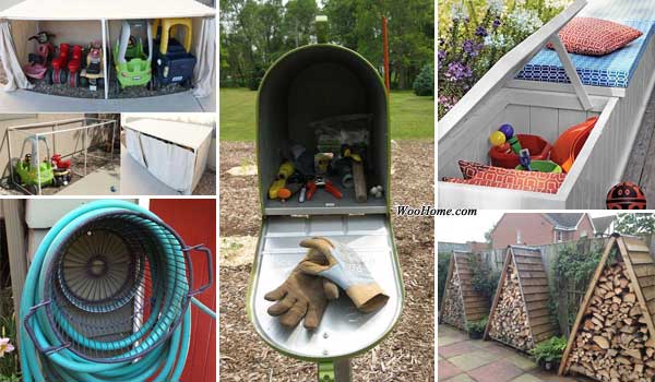 garden toy storage ideas