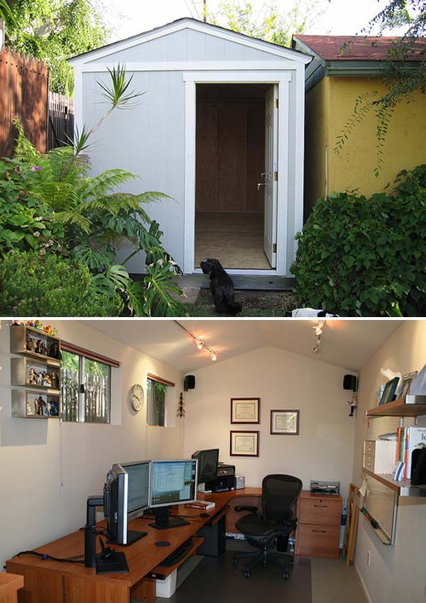 Backyard Shed Office You Would Love To Go To Work - Amazing DIY ...