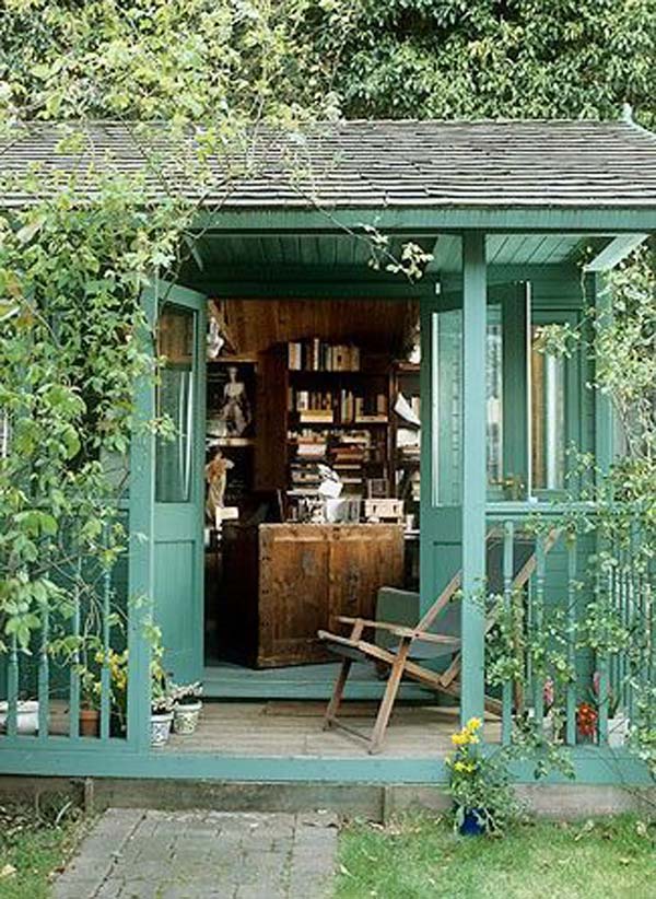 backyard shed office you would love to go to work