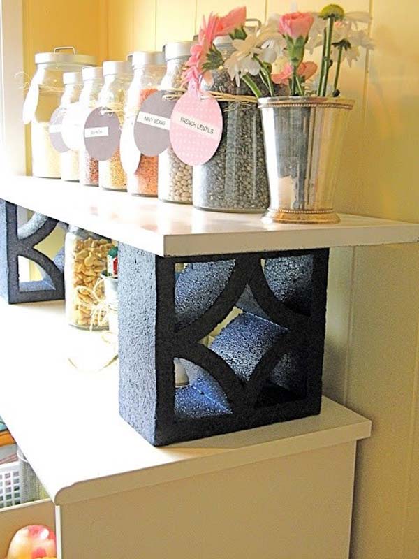 Awesome Home Projects Created From Concrete Cinder Blocks - Amazing DIY