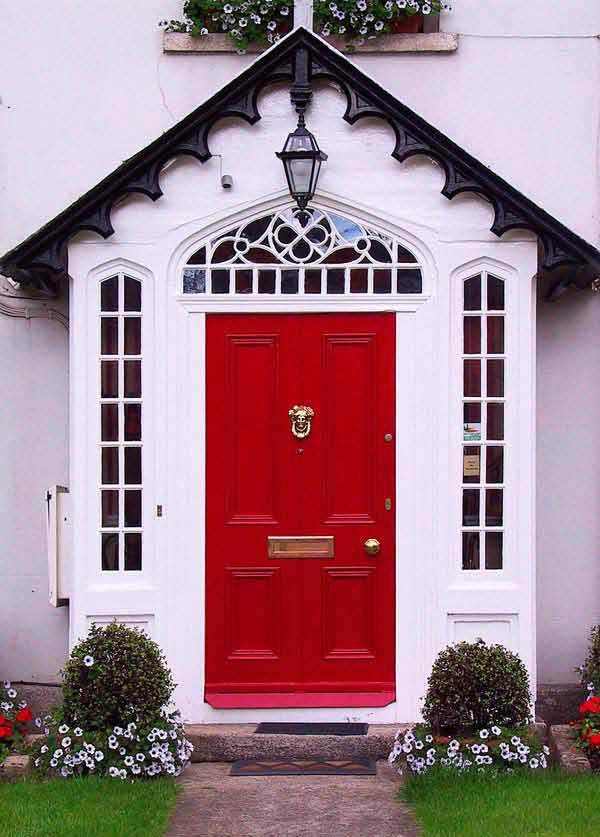 32 Bold and Beautiful Colored Front Doors - Amazing DIY, Interior