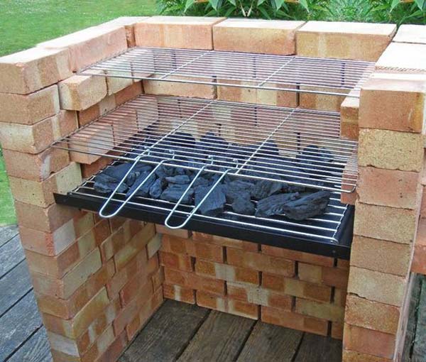 Cool Diy Backyard Brick Barbecue Ideas, Outdoor Brick Charcoal Grill Ideas