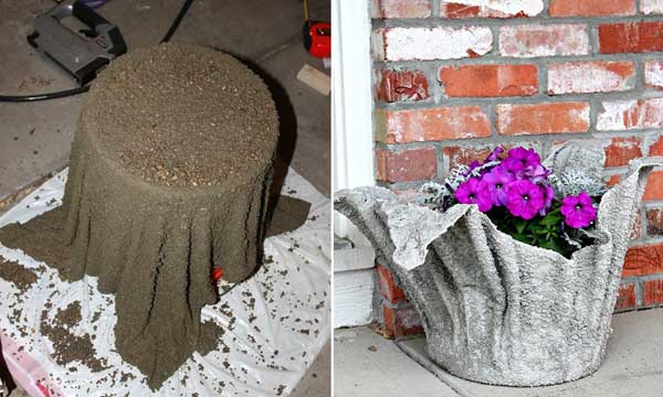 Awesome Draped Planter From an Old Towel - Amazing DIY, Interior & Home