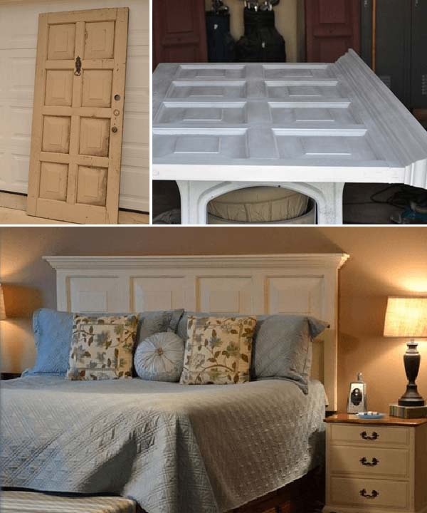 10-Repurpose-an-Old-Door-into-a-Bed-Frame-woohome