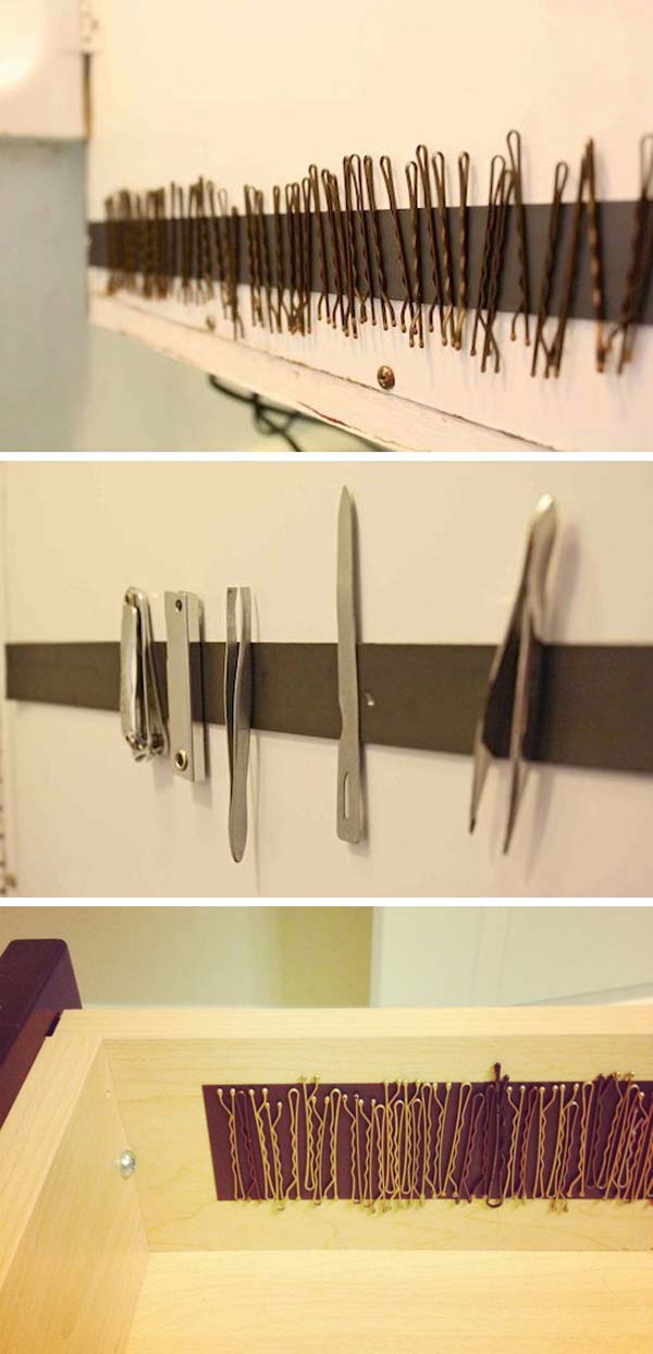 7-keep-your-bobby-pins-with-magnet-strips-woohome