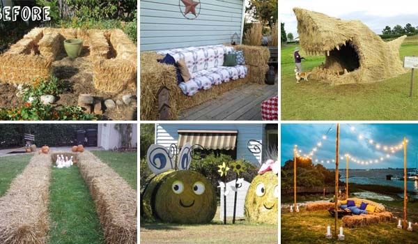 Decorative Straw Bales: 8 Hay Bale Decorating Ideas