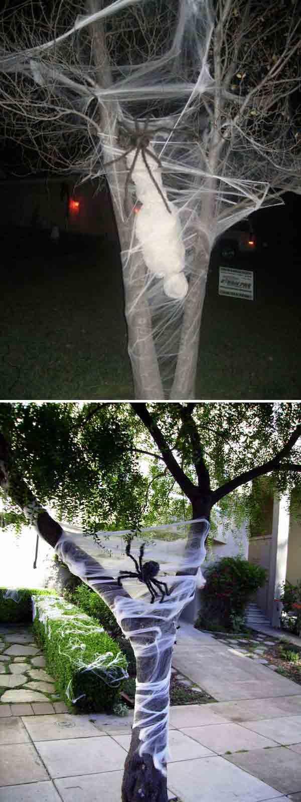 Top 21 Creepy Ideas to Decorate Outdoor Trees for Halloween - Amazing