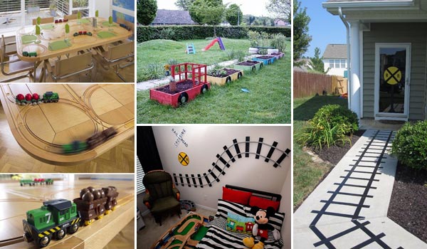 10 Genius Decorations Inspired by Train or Train Track