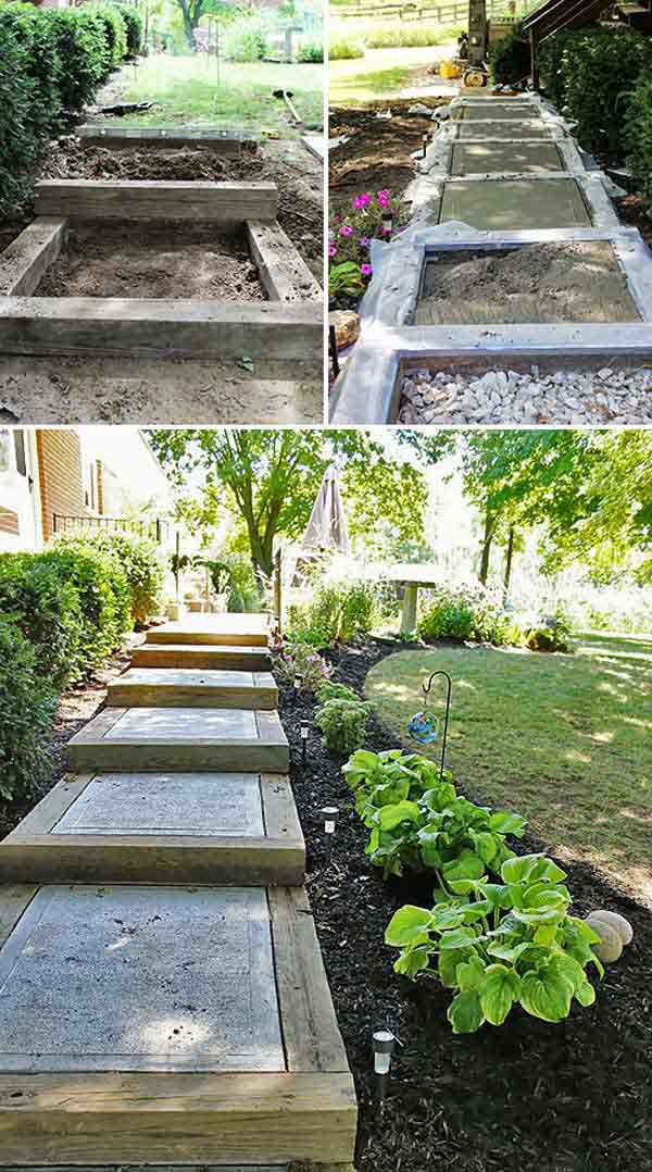 The Best 23 DIY Ideas to Make Garden Stairs and Steps ...