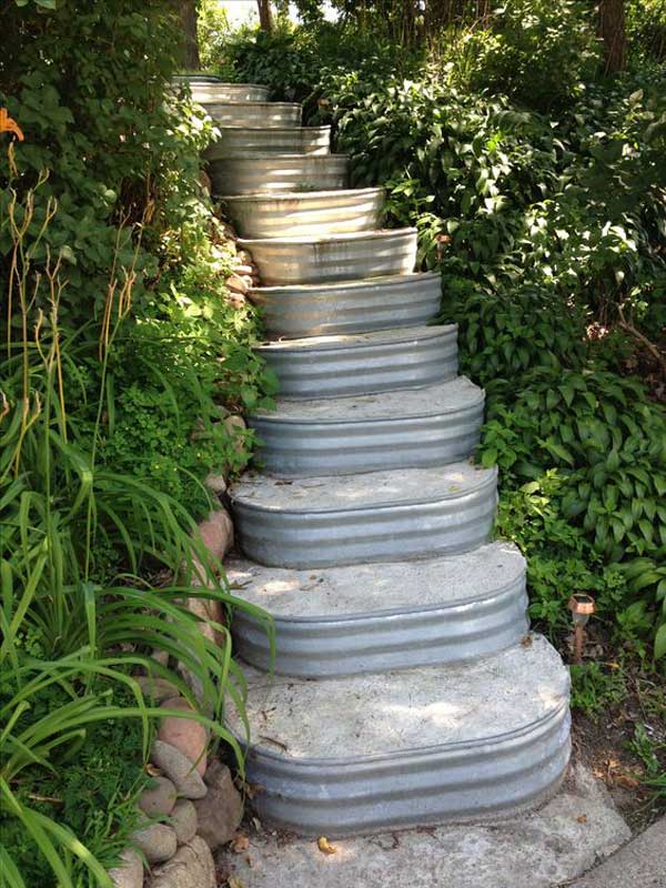 The Best 23 DIY Ideas to Make Garden Stairs and Steps - Amazing DIY