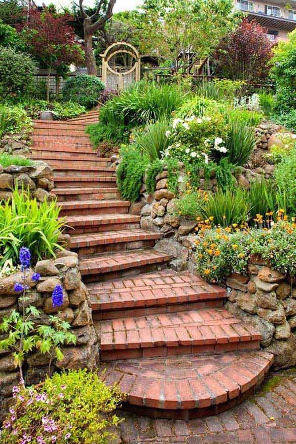 The Best 23 DIY Ideas to Make Garden Stairs and Steps ...
