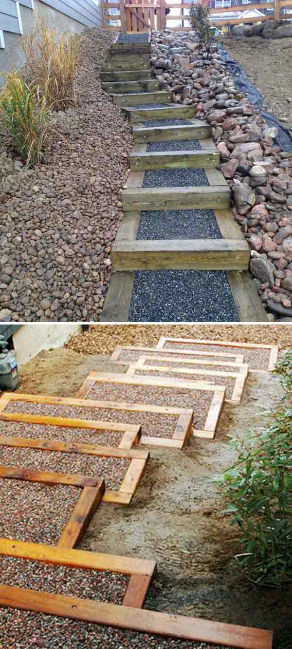 The Best 23 DIY Ideas to Make Garden Stairs and Steps ...