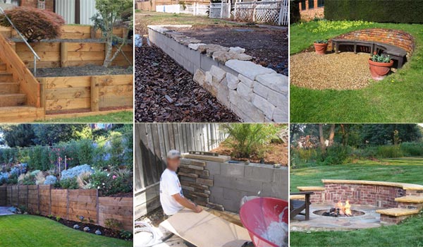 Building A Diy Retaining Wall, How To Build A Retaining Wall For Patio