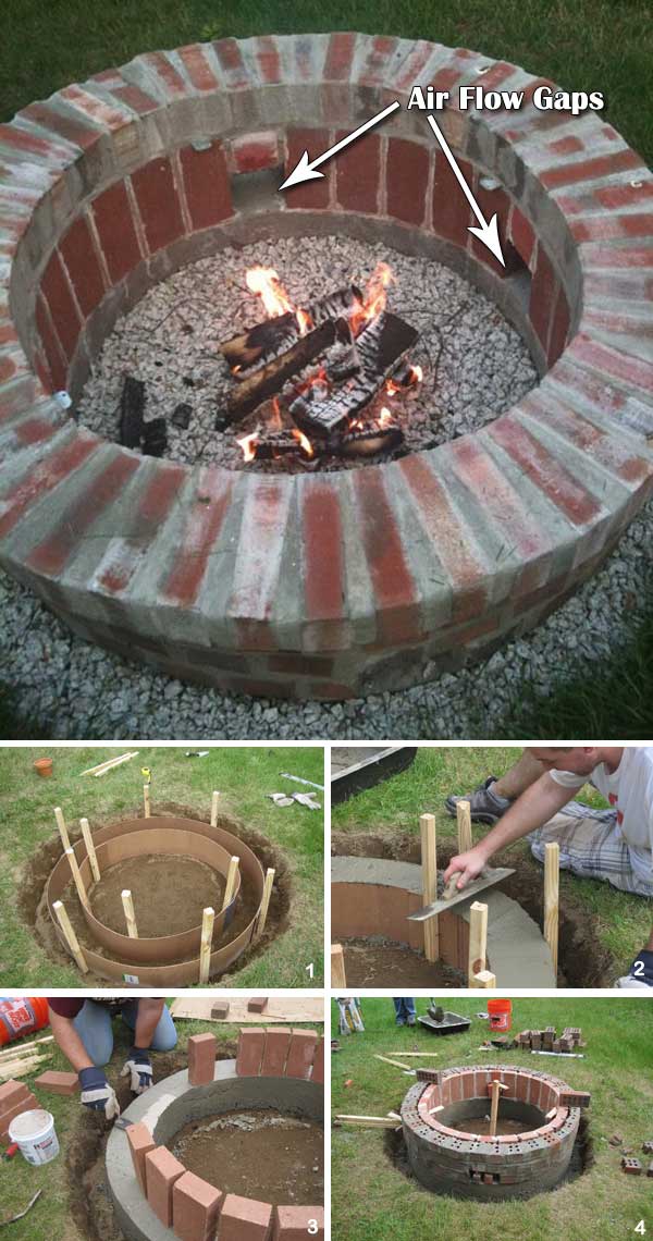 Diy Ideas To Build A Firepit On Budget, Fire Pit Air Flow