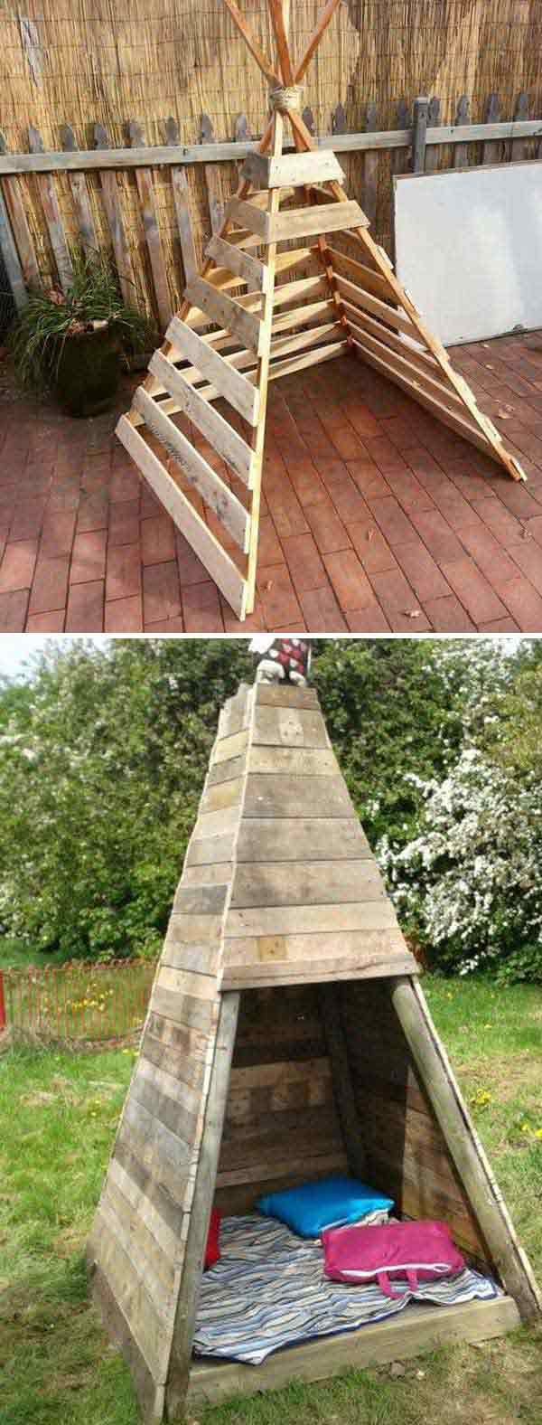 21 no money backyard pallet diys for kids summer fun