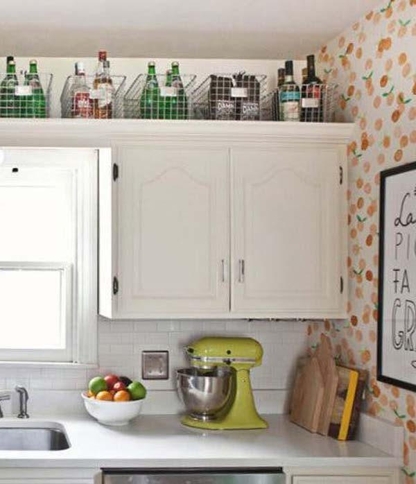 Decorate Above Kitchen Cabinets