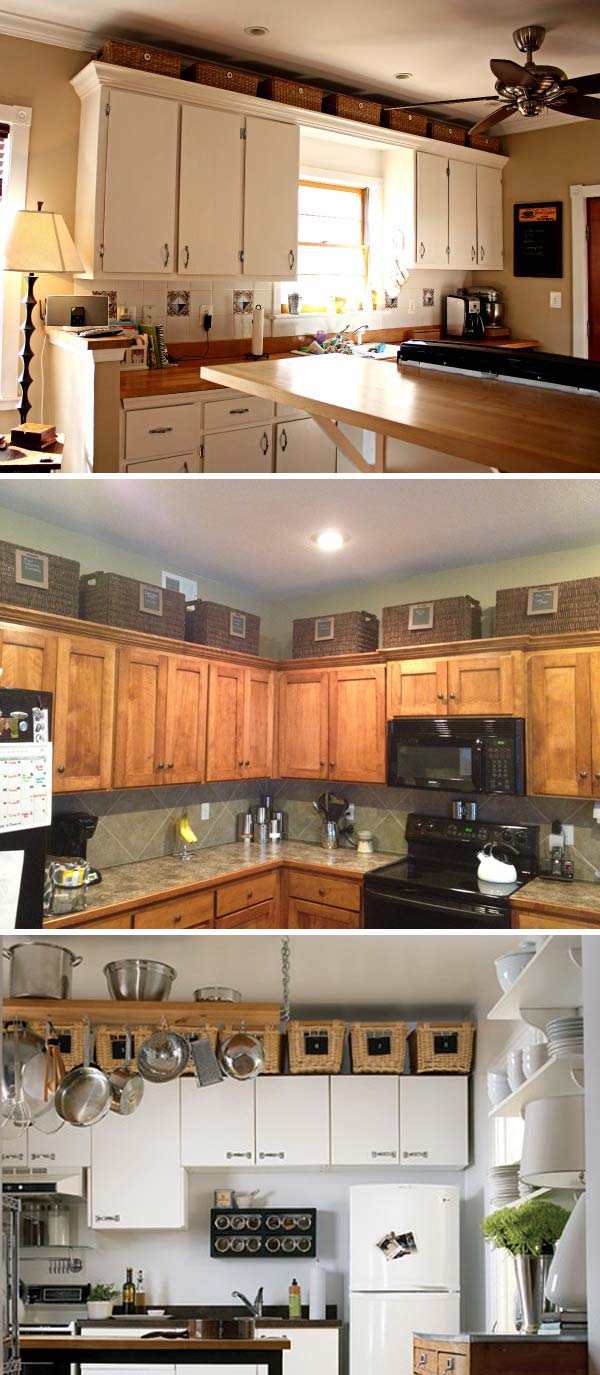 20 Stylish And Budget Friendly Ways To Decorate Above Kitchen Cabinets Amazing Diy