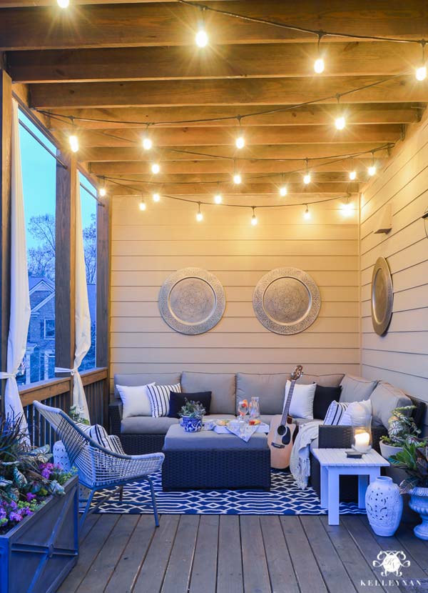 27 DIY String Lights Ideas For Fall Porch and Yard - Amazing DIY