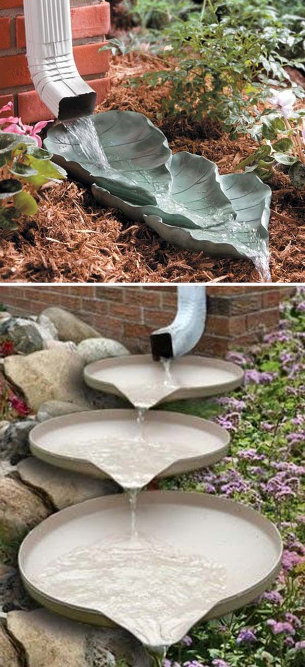 Decorative Downspout Landscape