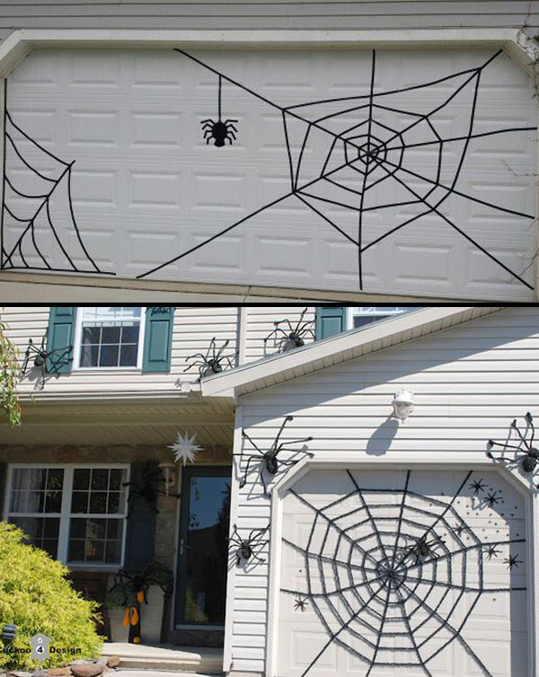 Awesome Garage Door Decorating Ideas for Halloween - WooHome