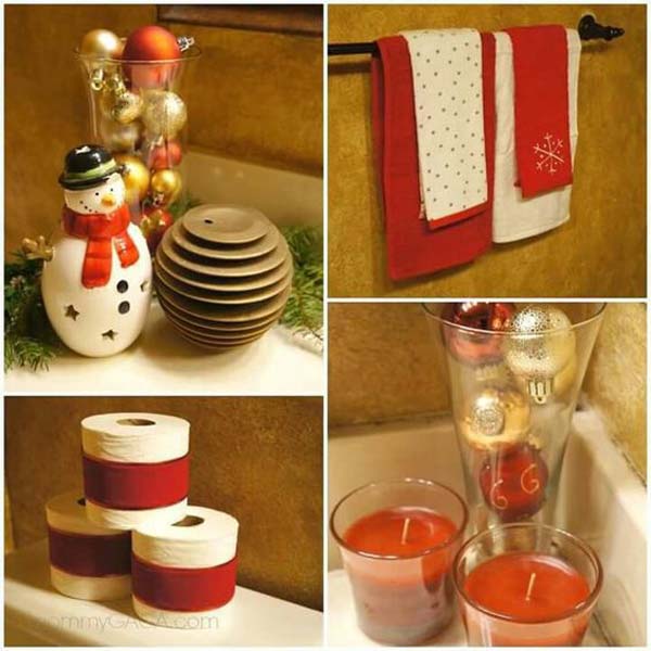 Top 31 Awesome Decorating Ideas To Get Bathroom A Christmas Look Amazing Diy Interior Home Design