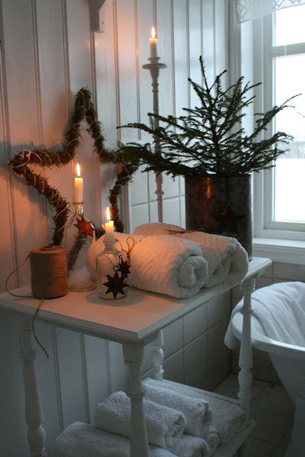 Top 31 Awesome Decorating Ideas to Get Bathroom a Christmas Look