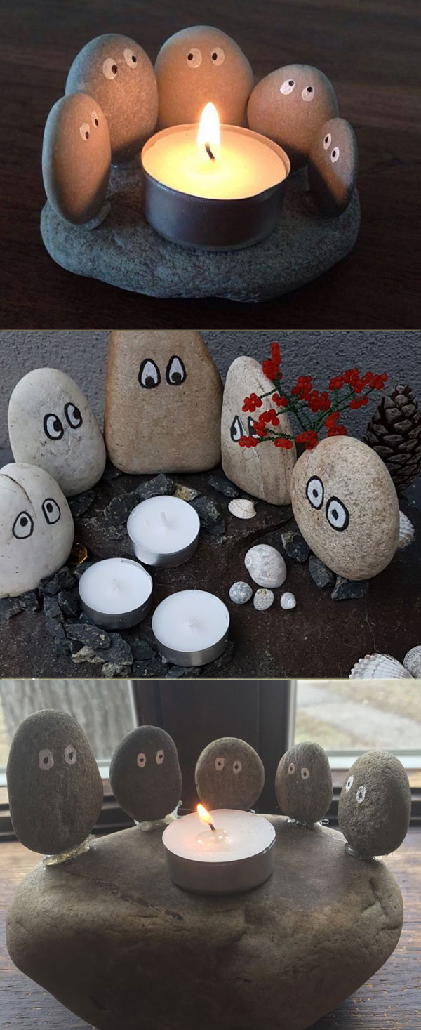 Pebble Candle Holder