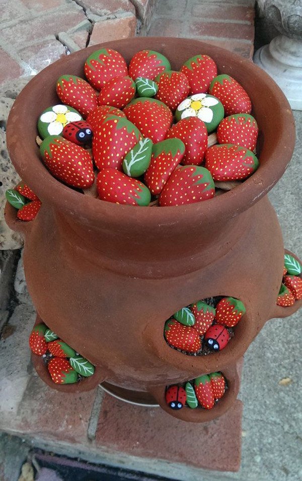 Painted Rock Strawberries