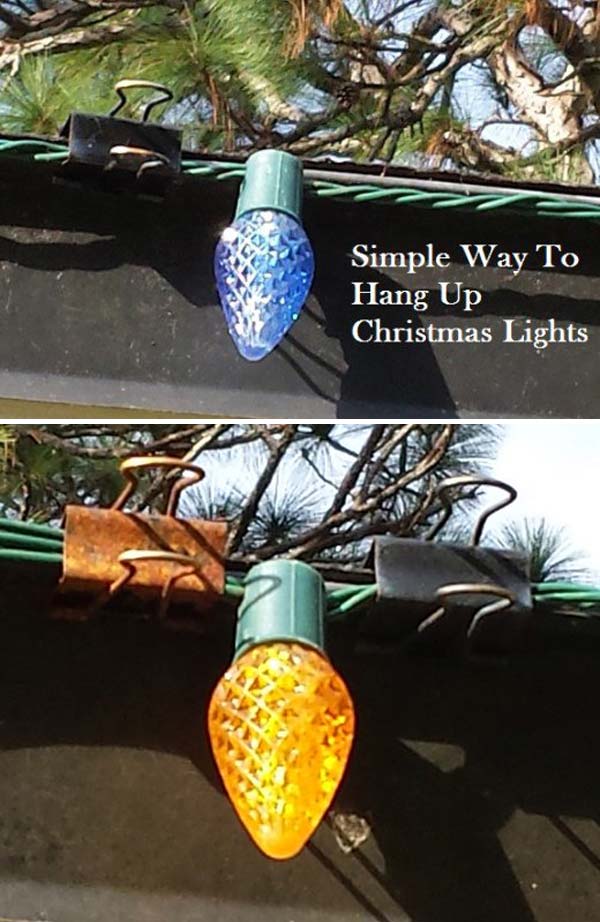 holiday decorations hanging hack 7