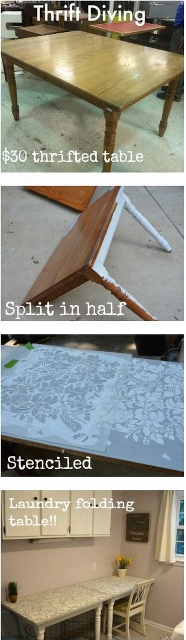 Cut a Table in Half