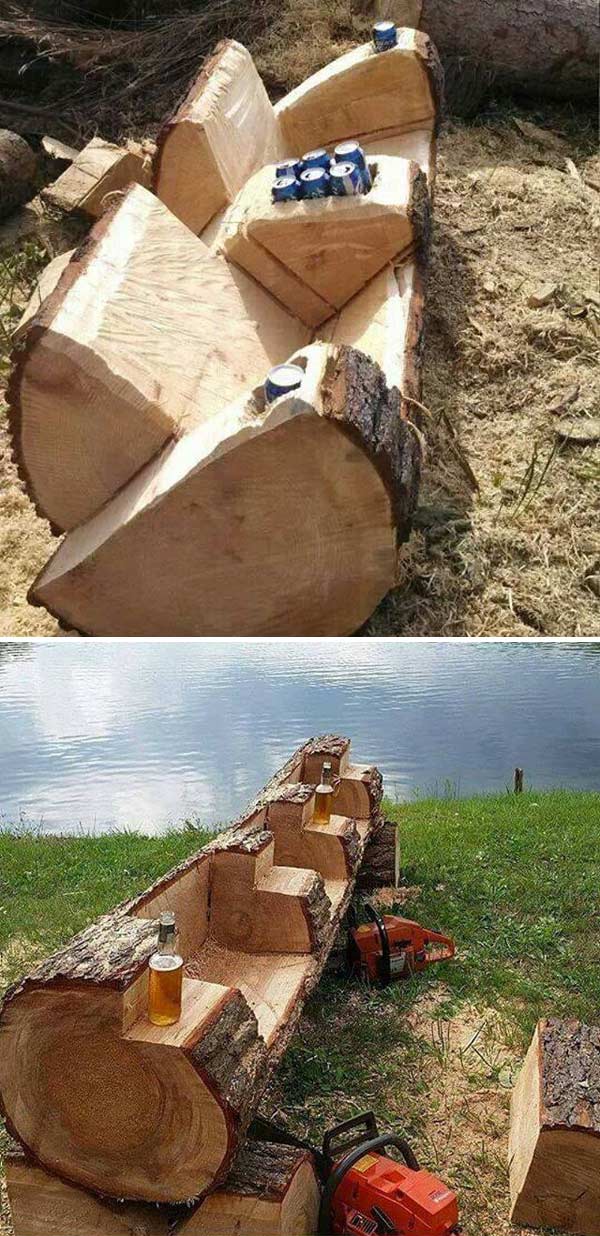 Fallen Tree Log Couch