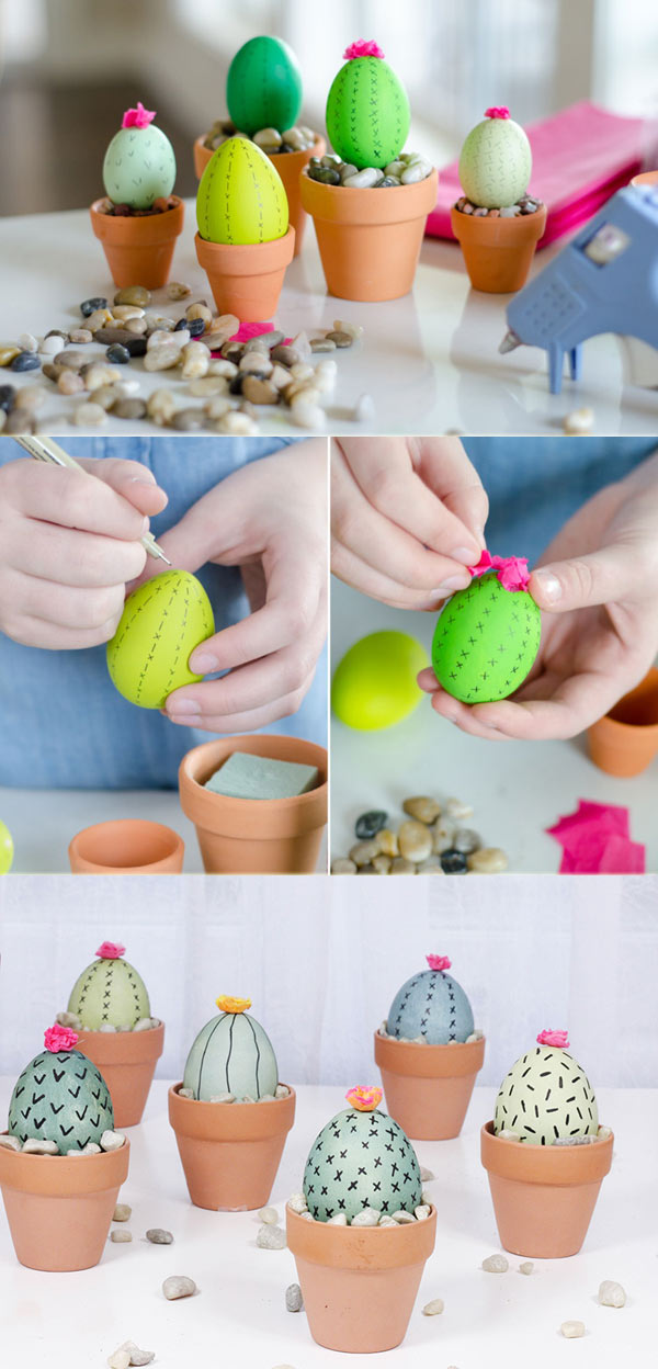 cactus Easter eggs