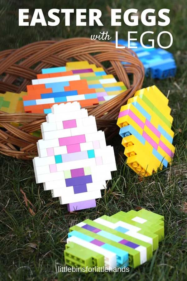 LEGO Easter eggs to make with basic bricks