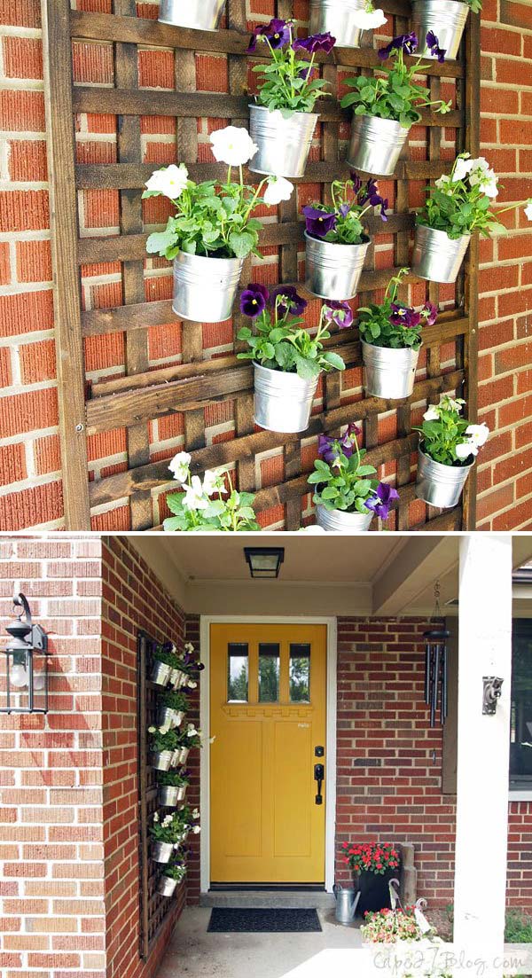 DIY vertical wall planters