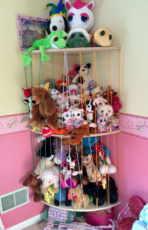 Stuffed Animal Corner Cage  The perfect stuffed animal storage