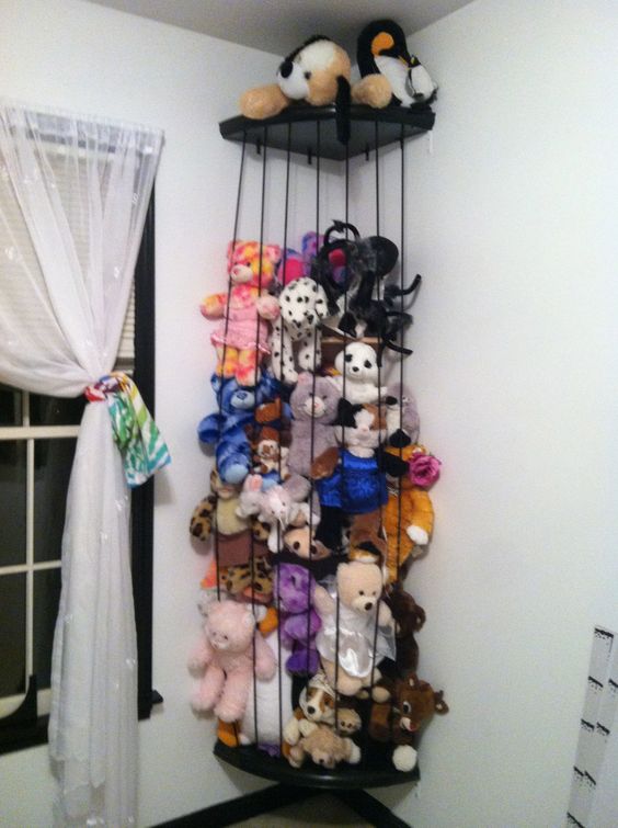 Stuffed Animal Corner Cage  The perfect stuffed animal storage