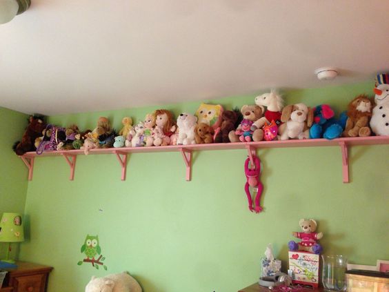 shelf for stuffed animals