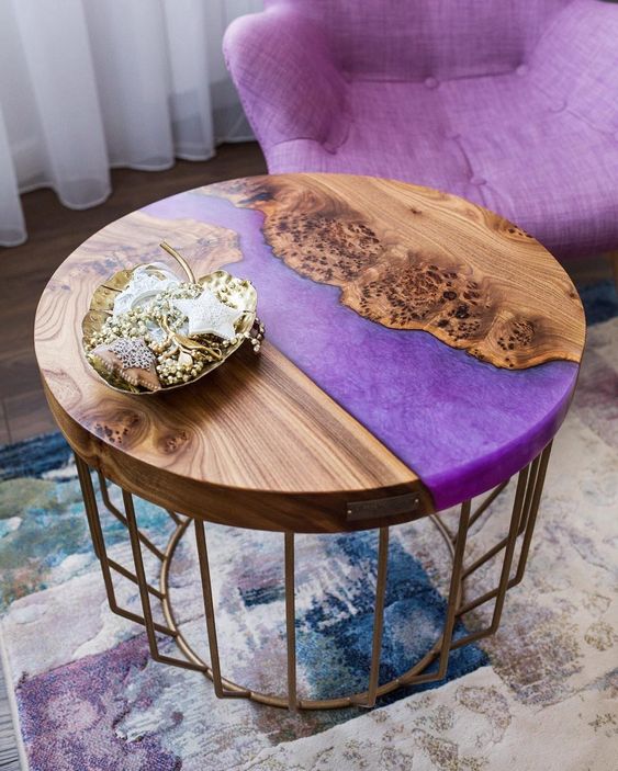 How to Make a Colored Epoxy Resin Table 