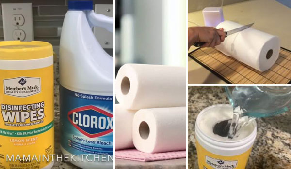A Clever Way to Make Homemade Disinfecting Wipes
