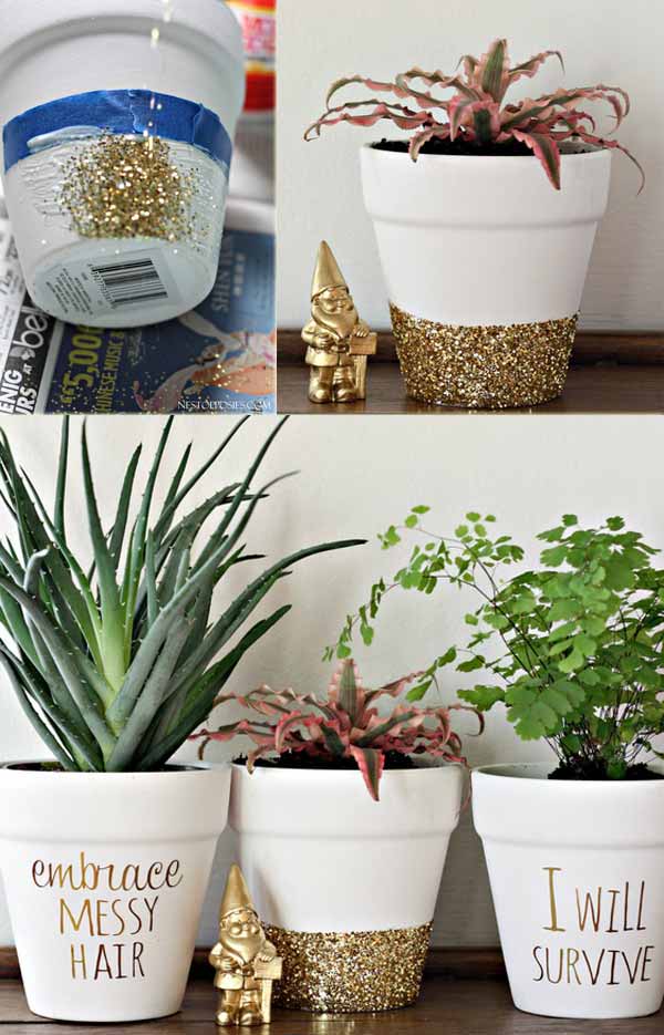 17 Cool Ways to Decorate Your Flower Pots 17 Cool Ways to Decorate Your Flower Pots