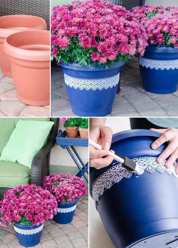 17 Cool Ways to Decorate Your Flower Pots