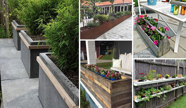 10 Cool Ideas for Creating DIY Long Planters
