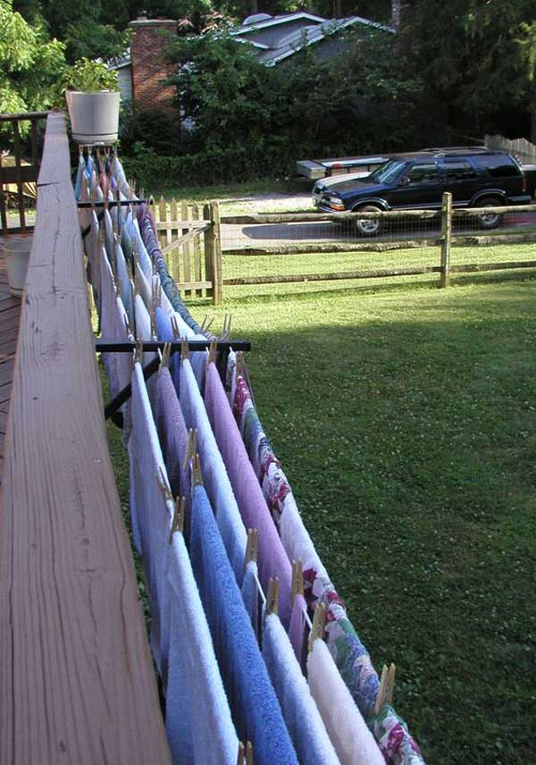 10 Unique DIY Outdoor Clothesline Ideas