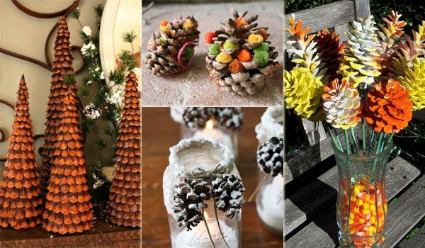 DIY Candy Corn Decor with Pine Cones – Sustain My Craft Habit