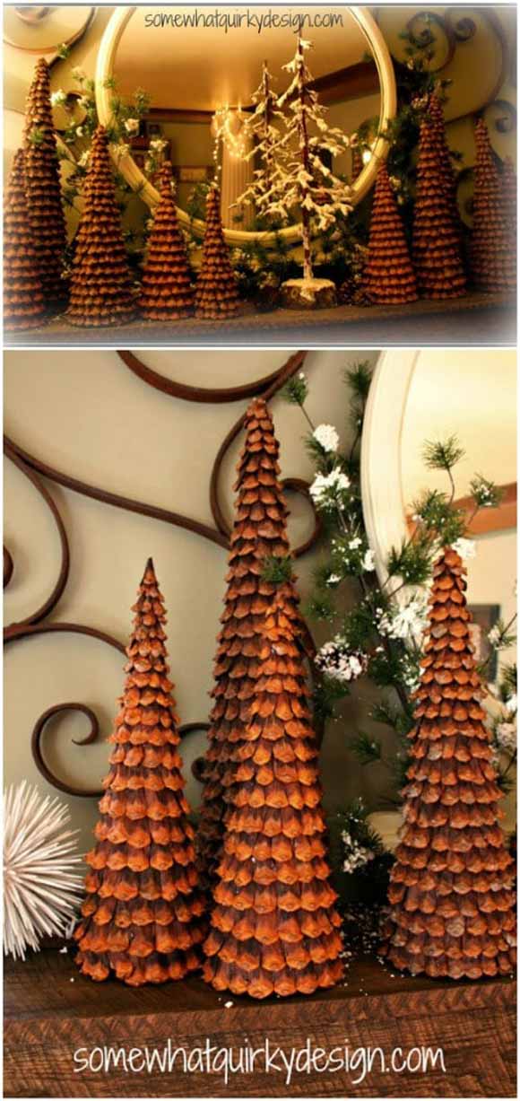 Pinecone Christmas Trees