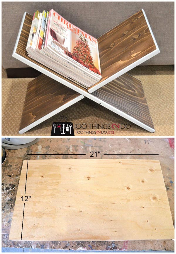 DIY Magazine Rack