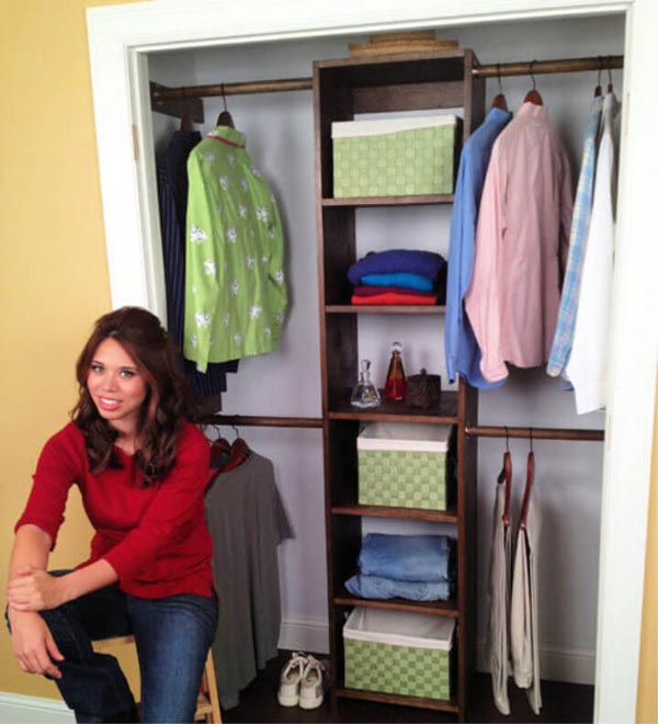 Plywood Closet Organizer