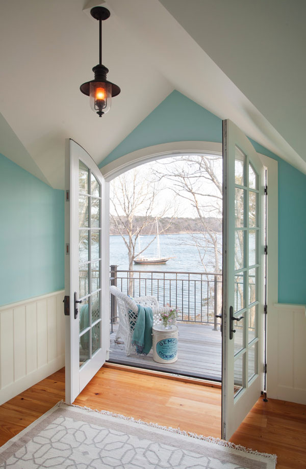 balcony White French Doors